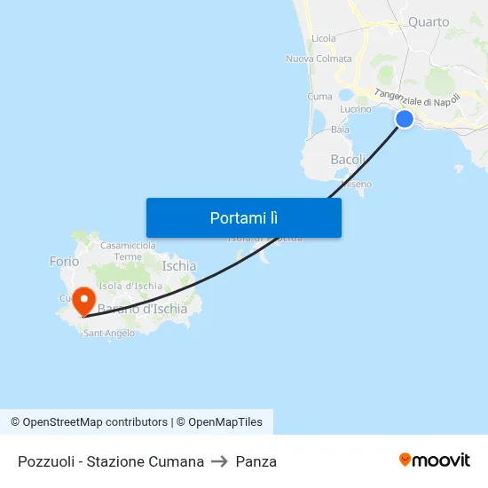 Pozzuoli - Stazione Cumana to Panza map