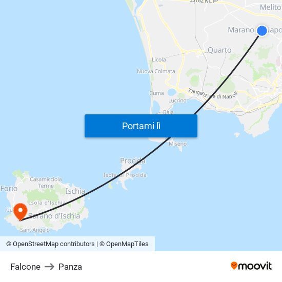 Falcone to Panza map