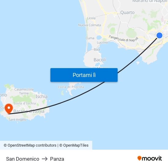 San Domenico to Panza map