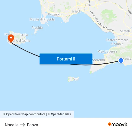 Nocelle to Panza map