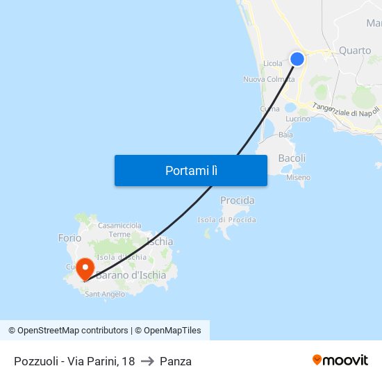 Pozzuoli - Via Parini, 18 to Panza map