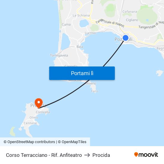 Corso Terracciano - Rif. Anfiteatro to Procida map