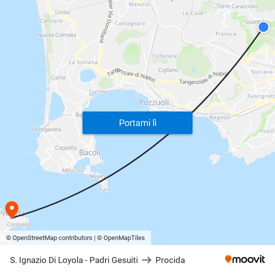 S. Ignazio Di Loyola - Padri Gesuiti to Procida map