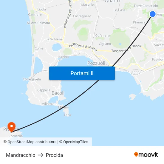 Mandracchio to Procida map