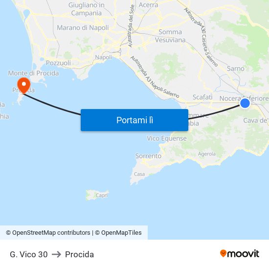 G. Vico 30 to Procida map