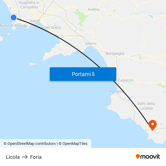 Licola to Foria map