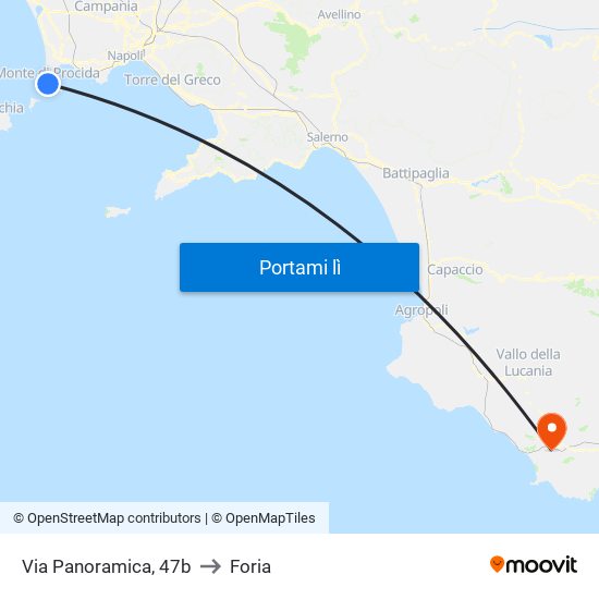 Via Panoramica, 47b to Foria map