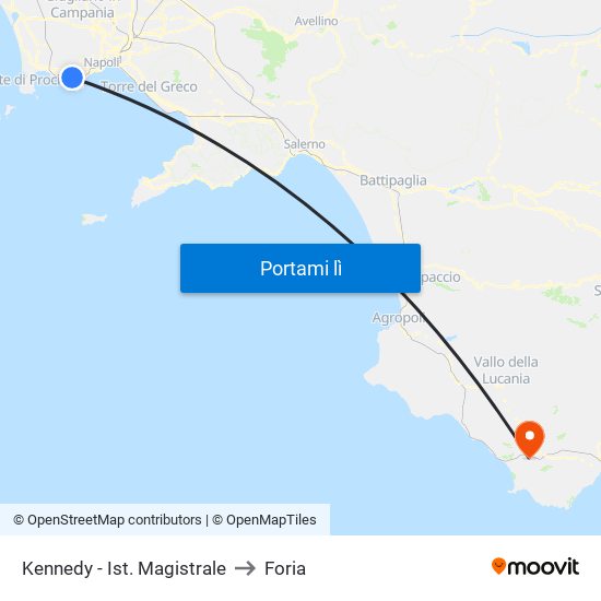 Kennedy - Ist. Magistrale to Foria map