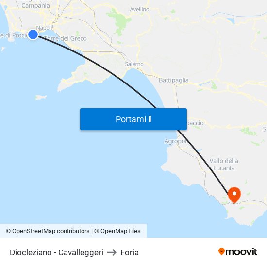 Diocleziano - Cavalleggeri to Foria map