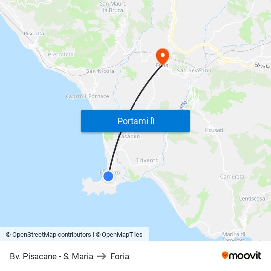 Bv. Pisacane - S. Maria to Foria map