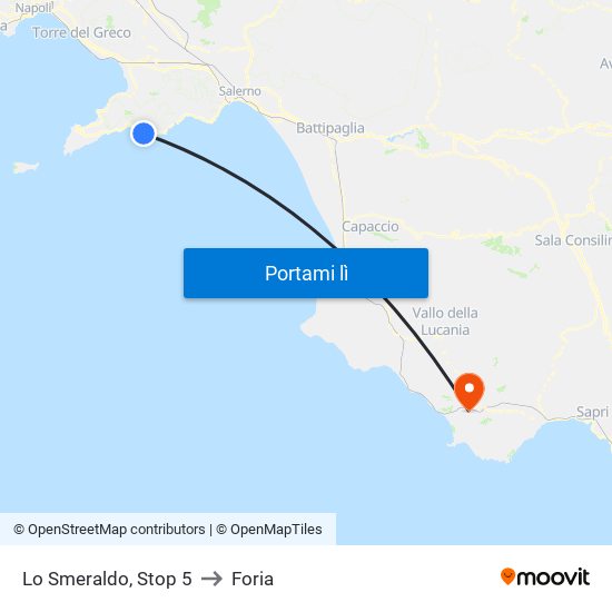 Lo Smeraldo, Stop 5 to Foria map