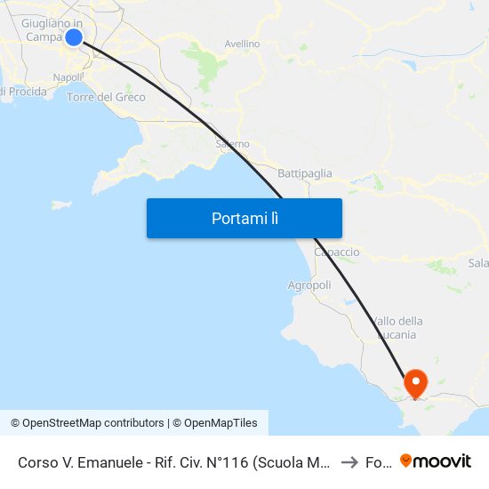 Corso V. Emanuele - Rif. Civ. N°116 (Scuola Media Capasso to Foria map