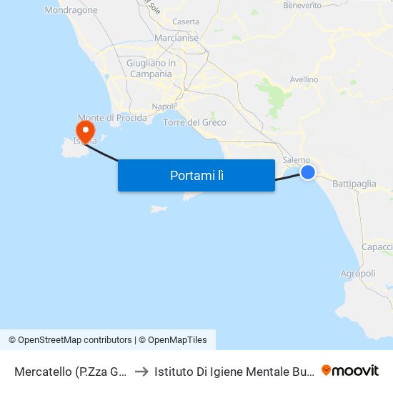 Mercatello (P.Zza Grasso) to Istituto Di Igiene Mentale Buzziconia map