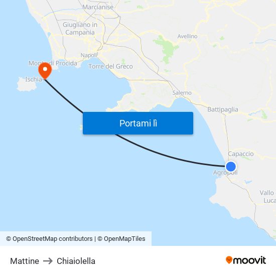 Mattine to Chiaiolella map