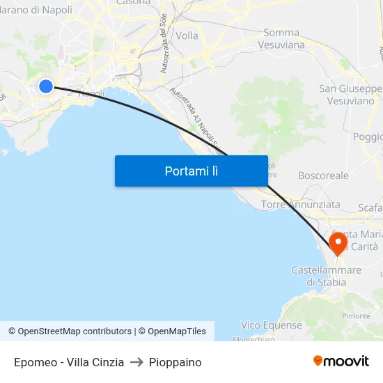 Epomeo - Villa Cinzia to Pioppaino map
