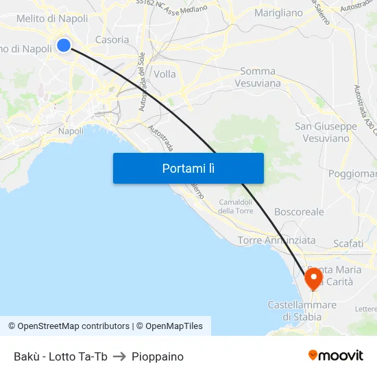 Bakù - Lotto Ta-Tb to Pioppaino map