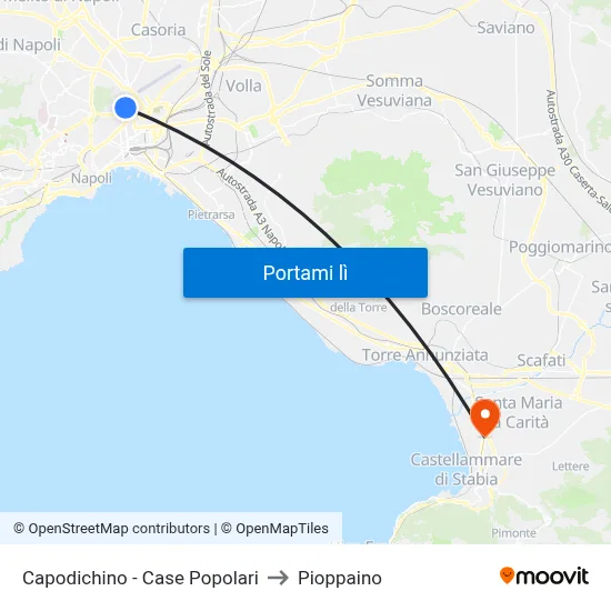 Capodichino - Case Popolari to Pioppaino map