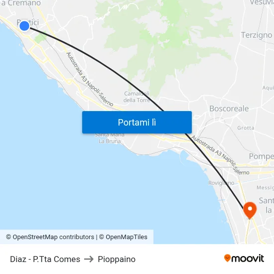 Diaz - P.Tta Comes to Pioppaino map