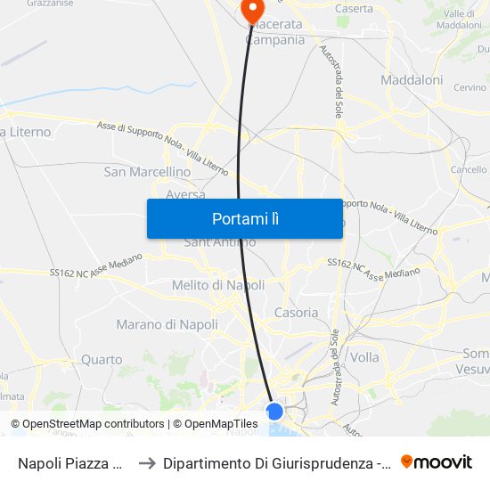 Napoli Piazza Garibaldi to Dipartimento Di Giurisprudenza - Palazzo Melzi map