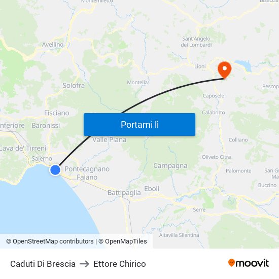 Caduti Di Brescia to Ettore Chirico map