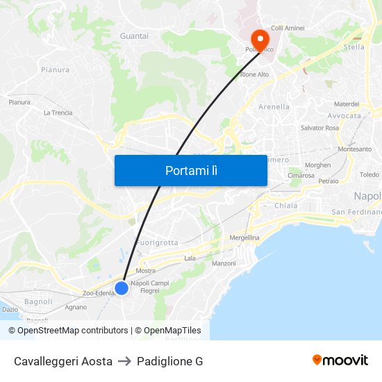 Cavalleggeri Aosta to Padiglione G map