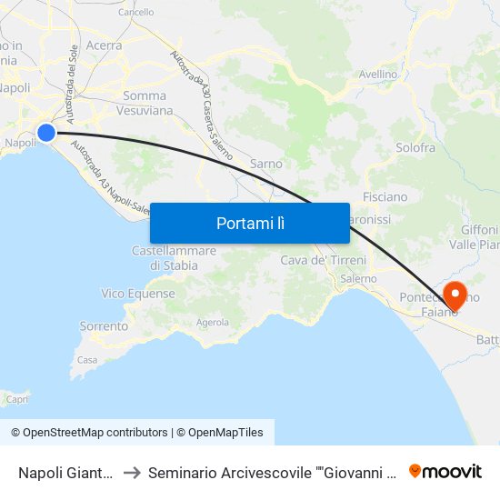 Napoli Gianturco to Seminario Arcivescovile ""Giovanni Paolo Ii"" map