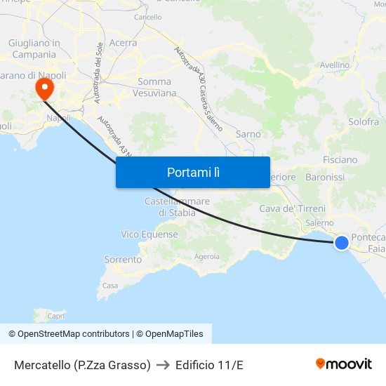 Mercatello (P.Zza Grasso) to Edificio 11/E map