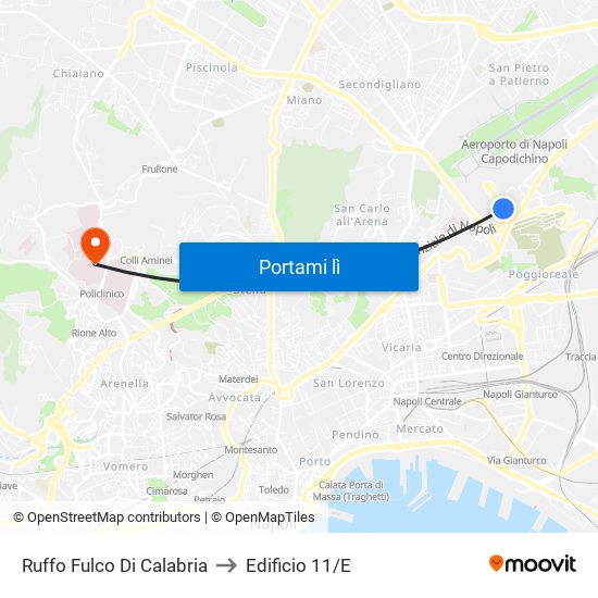 Ruffo Fulco Di Calabria to Edificio 11/E map