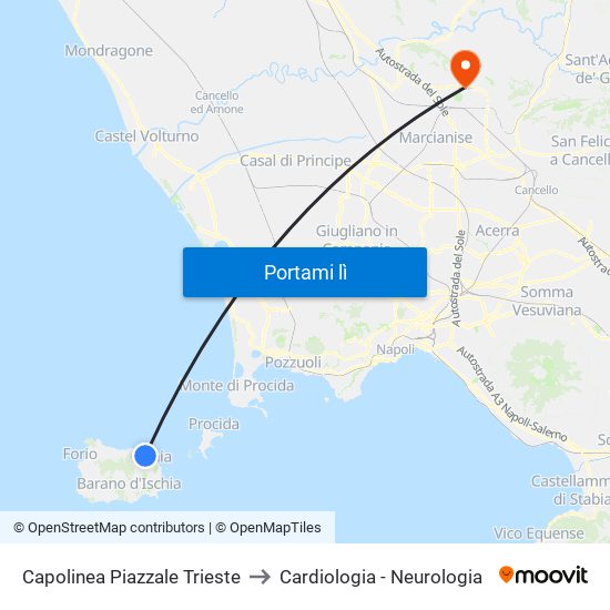 Capolinea Piazzale Trieste to Cardiologia - Neurologia map