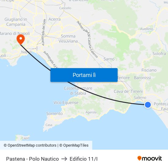 Pastena  - Polo Nautico to Edificio 11/I map