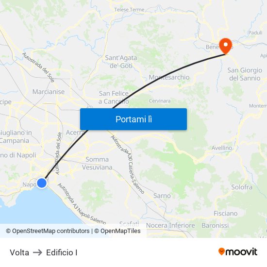 Volta to Edificio I map