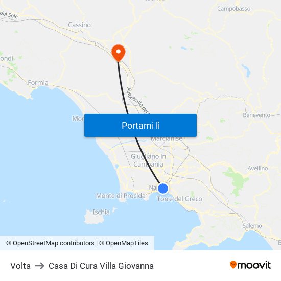 Volta to Casa Di Cura Villa Giovanna map