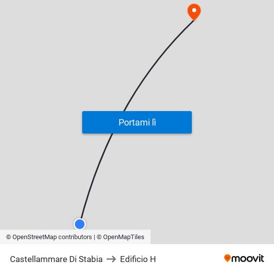 Castellammare Di Stabia to Edificio H map