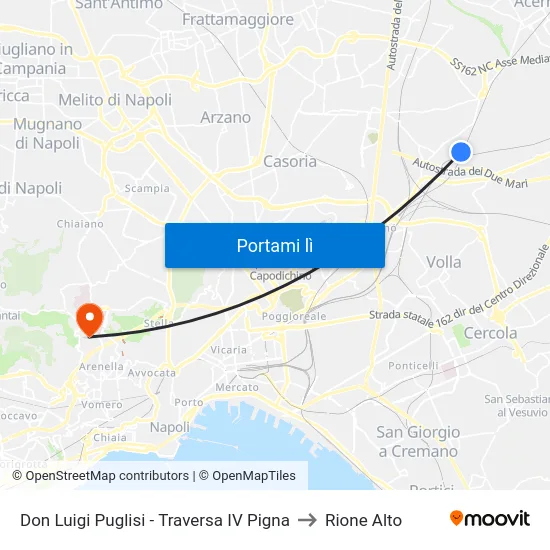 Don Luigi Puglisi - Traversa IV Pigna to Rione Alto map