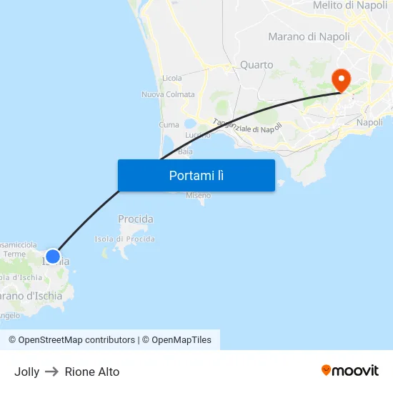 Jolly to Rione Alto map