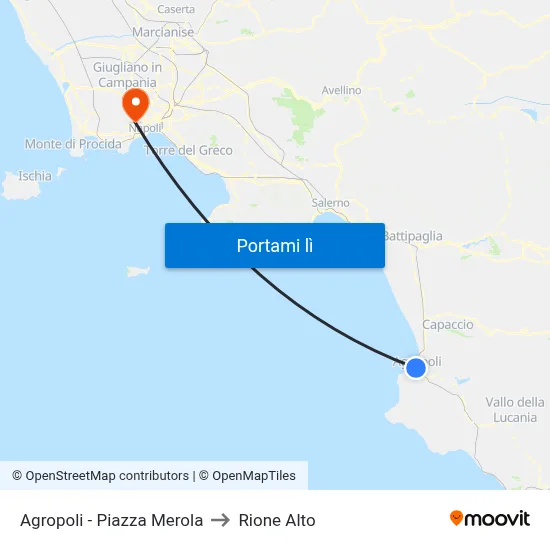 Agropoli - Piazza Merola to Rione Alto map