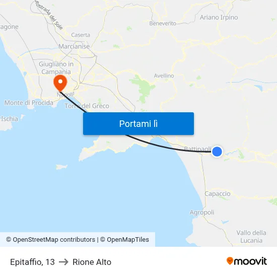Epitaffio, 13 to Rione Alto map