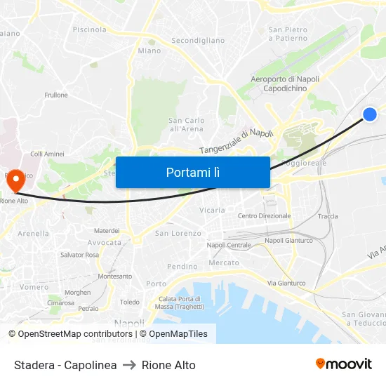 Stadera - Capolinea to Rione Alto map