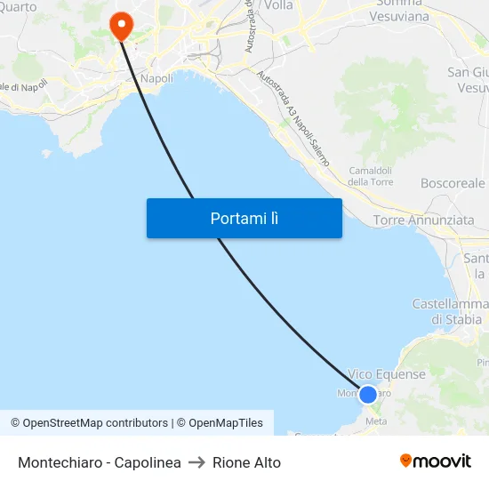 Montechiaro - Capolinea to Rione Alto map