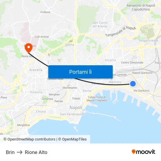 Brin to Rione Alto map