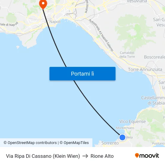 Via Ripa Di Cassano (Klein Wien) to Rione Alto map