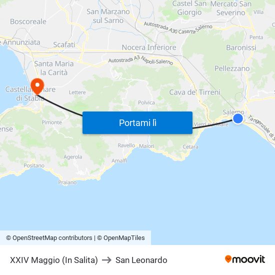 XXIV Maggio  (In Salita) to San Leonardo map