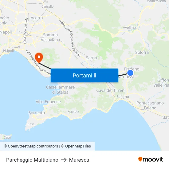 Parcheggio Multipiano to Maresca map