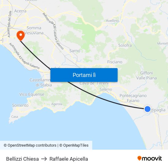 Bellizzi Chiesa to Raffaele Apicella map