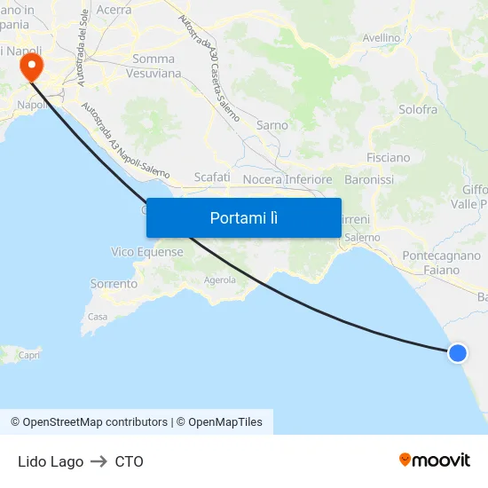 Lido Lago to CTO map