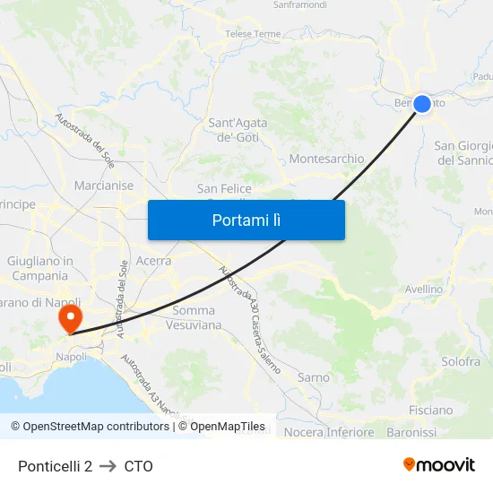 Ponticelli 2 to CTO map