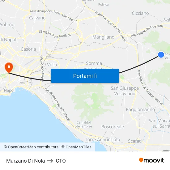 Marzano Di Nola to CTO map