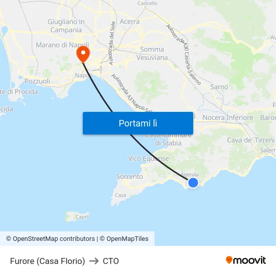 Furore (Casa Florio) to CTO map