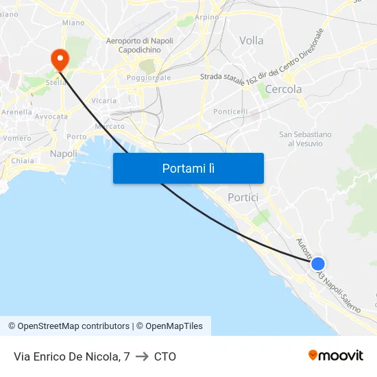 Via Enrico De Nicola, 7 to CTO map