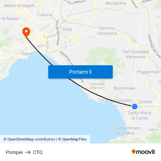 Pompei to CTO map